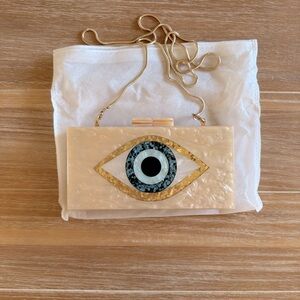 Evil Eye Acrylic Clutch Purse
